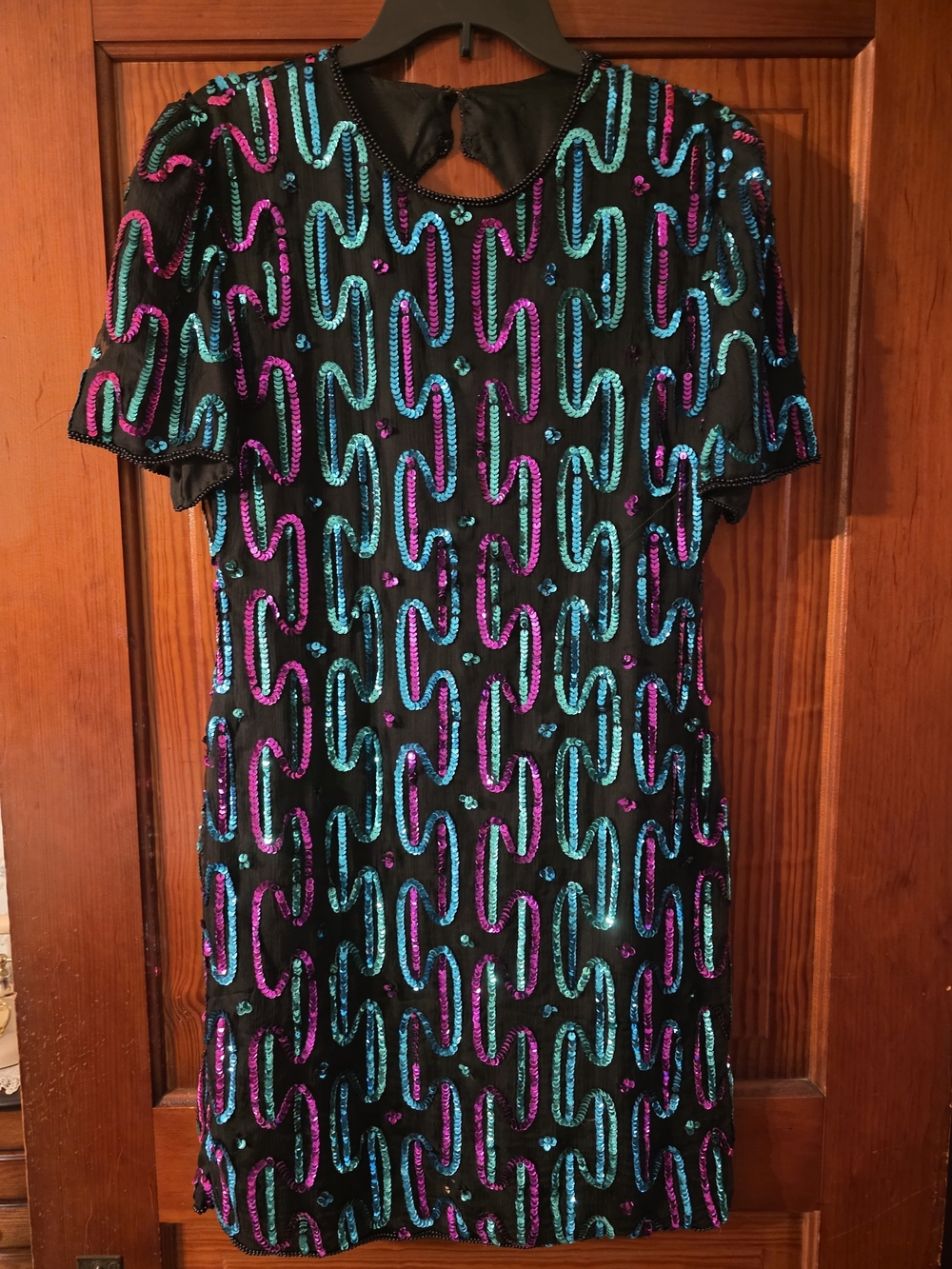 Totally Tubular Women's 80's Sequin Mini Dress